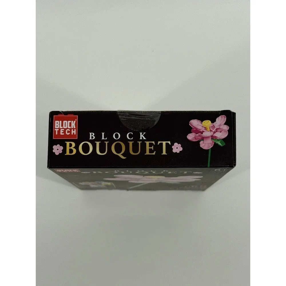Block Tech Block Bouquet PEONY Flower Building‎ Block  New Sealed